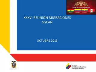 xxxvi reuni n migraciones sgcan