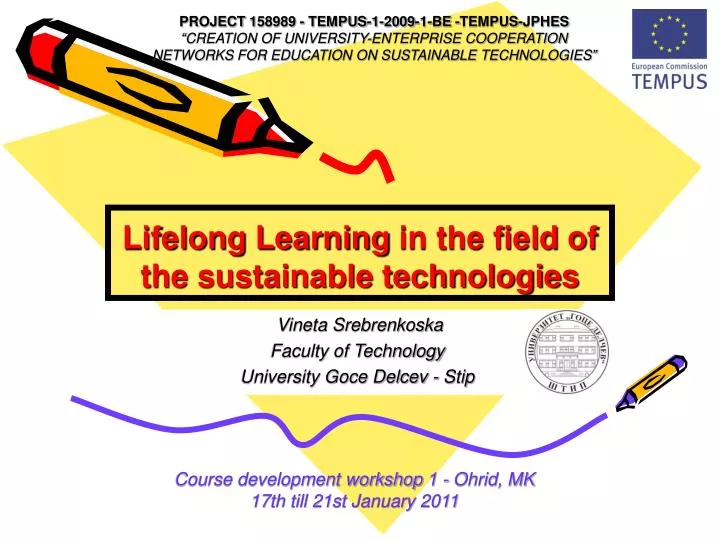 lifelong learning in the field of the sustainable technologies