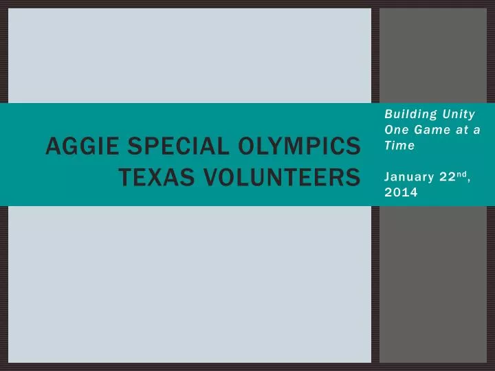 aggie special olympics texas volunteers