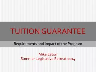 Tuition Guarantee