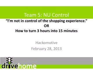 Hackomotive February 28, 2013