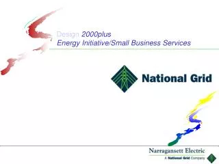 Design 2000plus Energy Initiative/Small Business Services