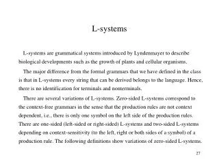 L-systems