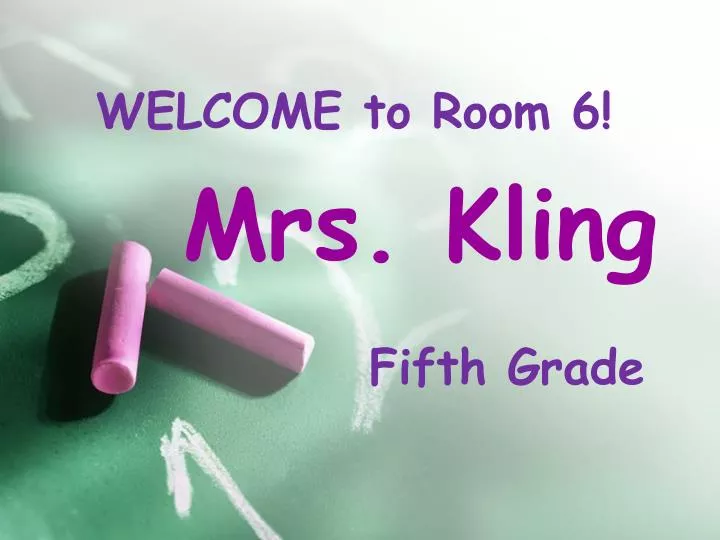 welcome to room 6