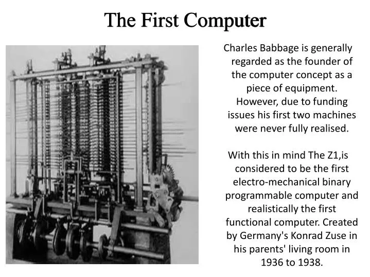 charles babbage first programmable computer