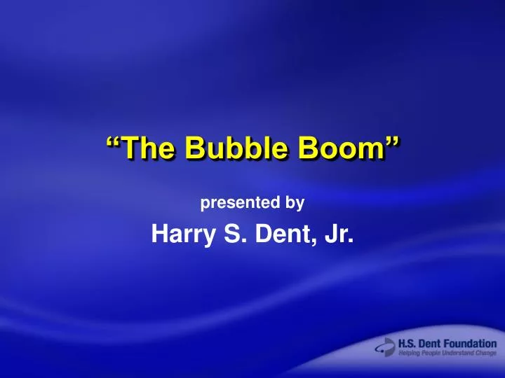the bubble boom