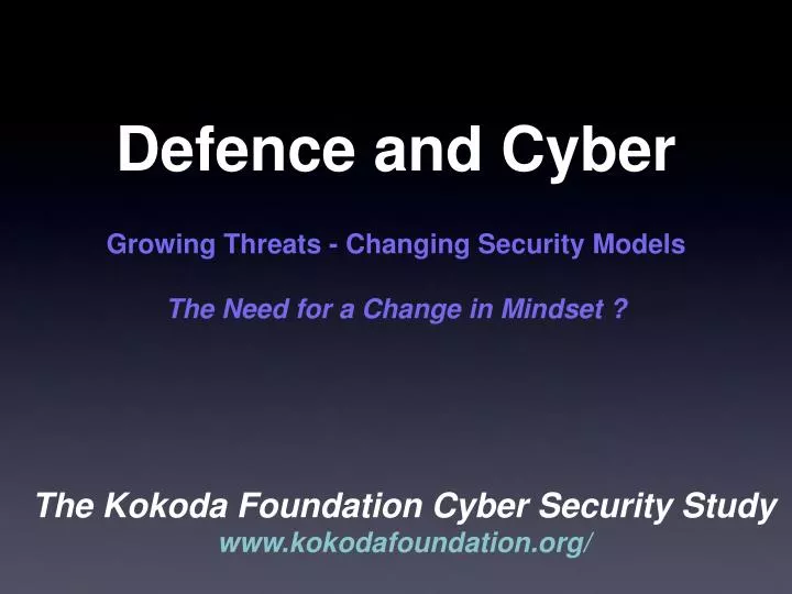 defence and cyber