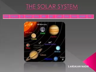 THE SOLAR SYSTEM