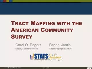 Tract Mapping with the American Community Survey