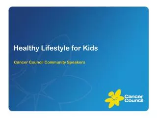 Healthy Lifestyle for Kids