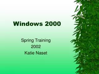 Windows 2000