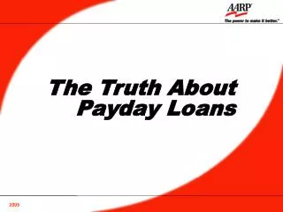 The Truth About Payday Loans
