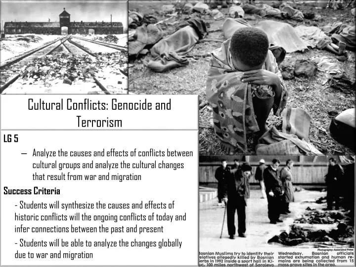cultural conflicts genocide and terrorism