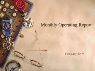 Monthly Operating Report