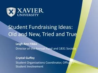 Student Fundraising Ideas: Old and New, Tried and True