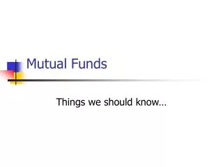 Mutual Funds