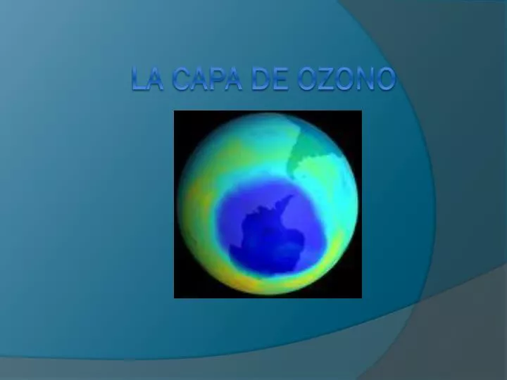 la capa de ozono