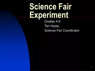 Science Fair Experiment