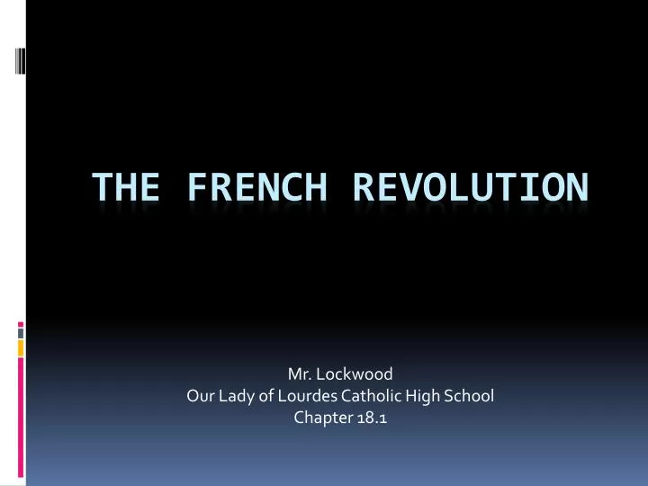 mr lockwood our lady of lourdes catholic high school chapter 18 1