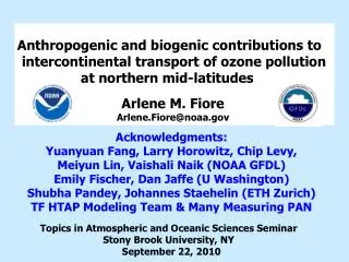 Anthropogenic and biogenic contributions to intercontinental transport of ozone pollution