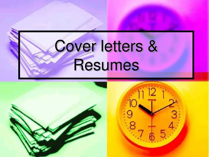 cover letters resumes