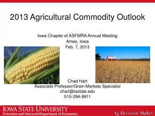2013 Agricultural Commodity Outlook