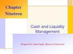 Cash and Liquidity Management - slide 1