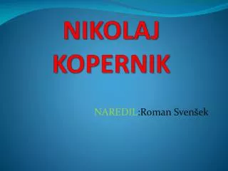 nikolaj kopernik