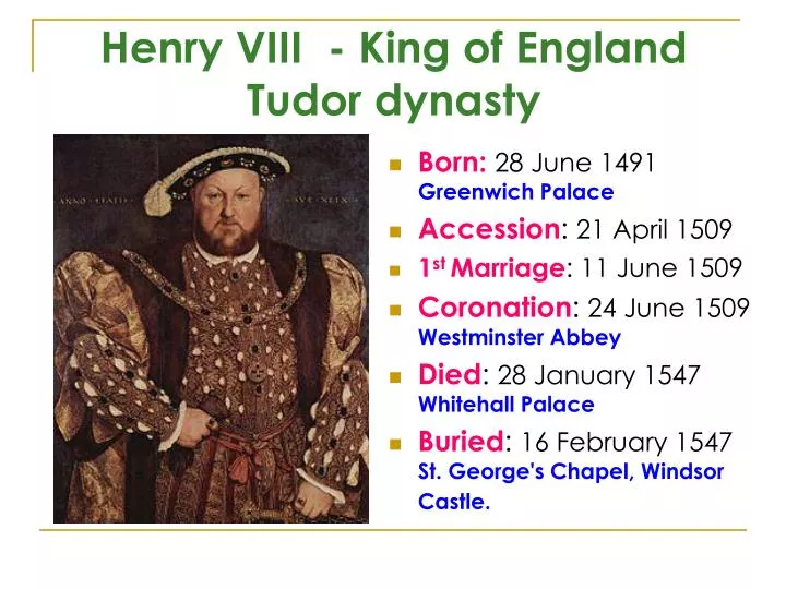 henry viii king of england tudor dynasty