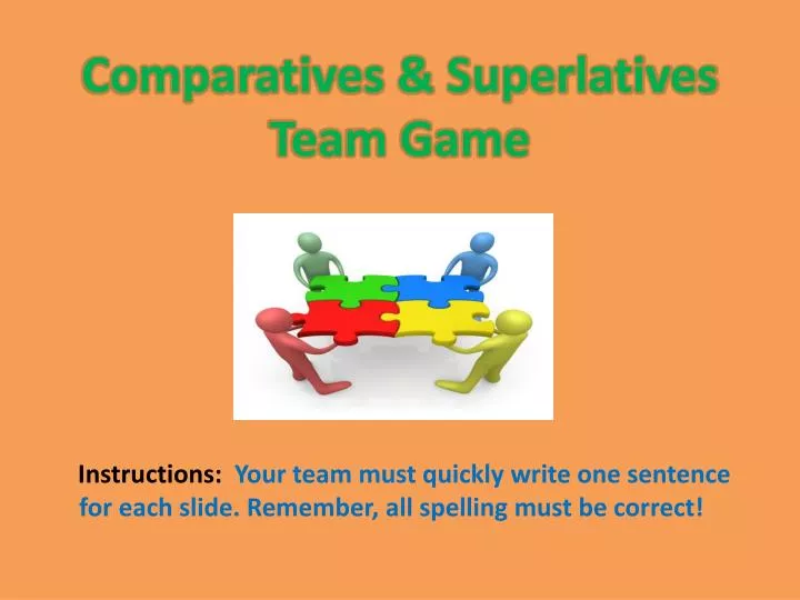 comparatives superlatives team game