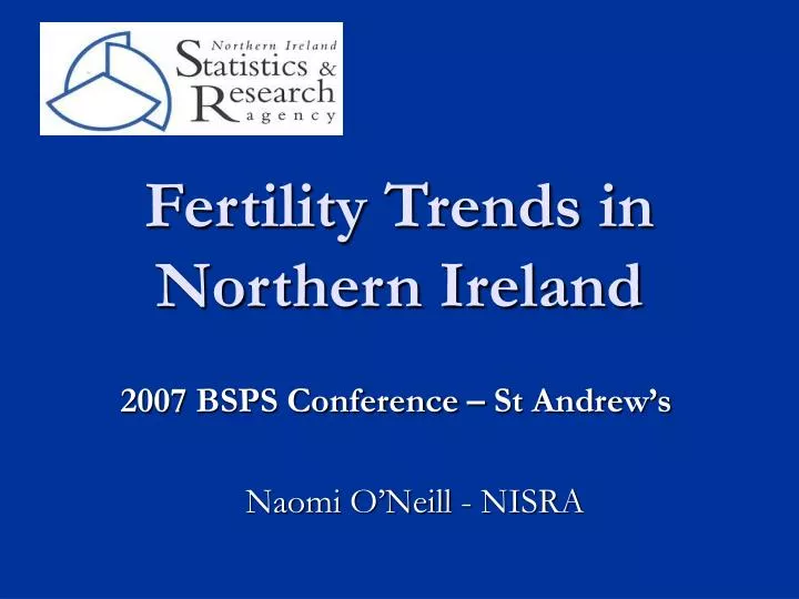 fertility trends in northern ireland