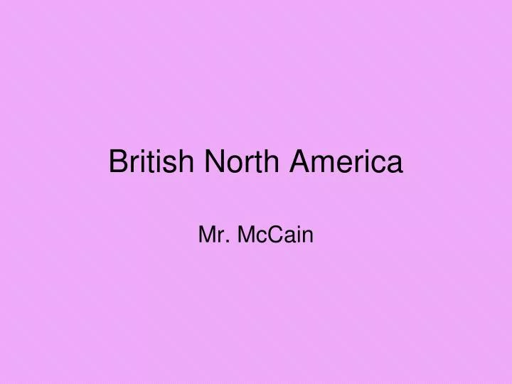 british north america