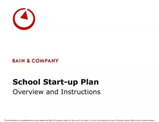 School Start-up Plan