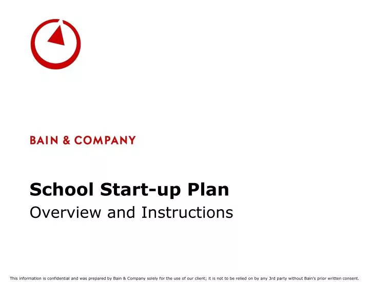 school start up plan