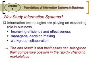 Why Study Information Systems?