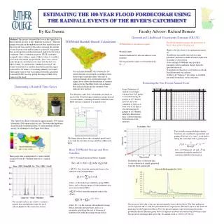 ESTIMATING THE 100-YEAR FLOOD FORDECORAH USING THE RAINFALL EVENTS OF THE RIVER'S CATCHMENT