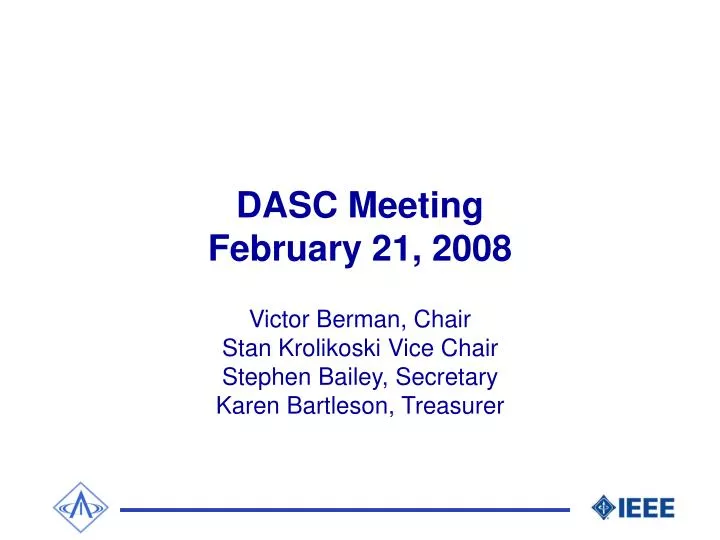 dasc meeting february 21 2008