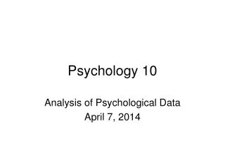 Psychology 10