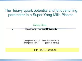 the heavy quark potential and jet quenching parameter in a super yang mills plasma
