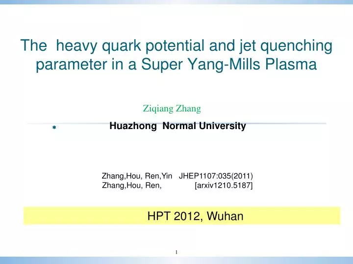 the heavy quark potential and jet quenching parameter in a super yang mills plasma