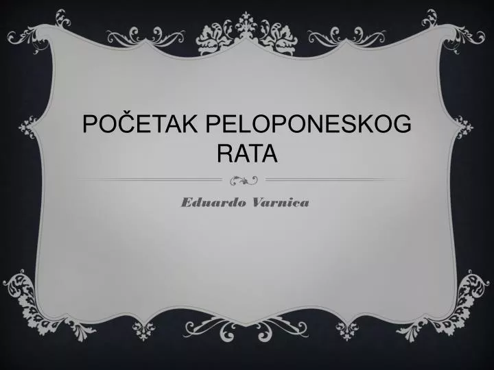 po etak peloponeskog rata