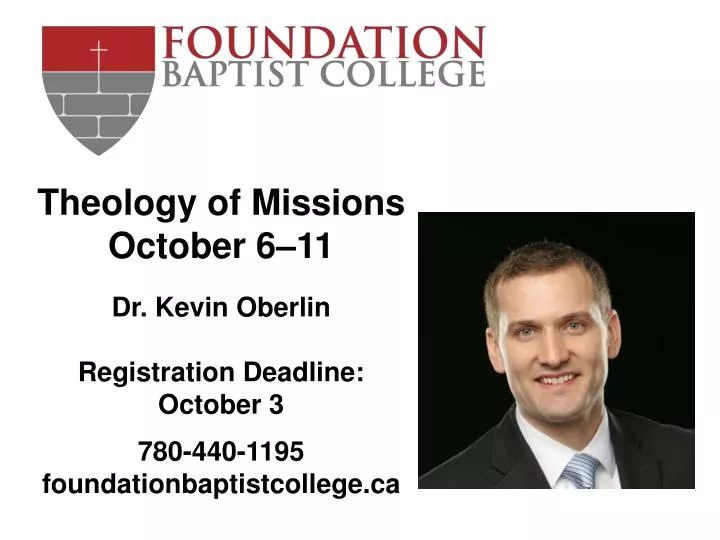 theology of missions october 6 11