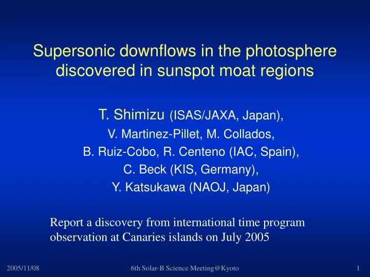 supersonic downflows in the photosphere discovered in sunspot moat regions
