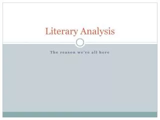 Literary Analysis