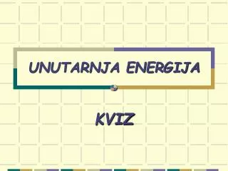unutarnja energija