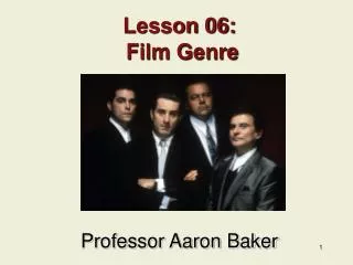 Lesson 06: Film Genre