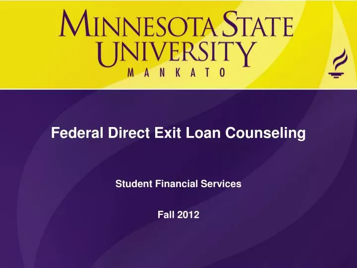 federal direct exit loan counseling