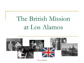 The British Mission at Los Alamos