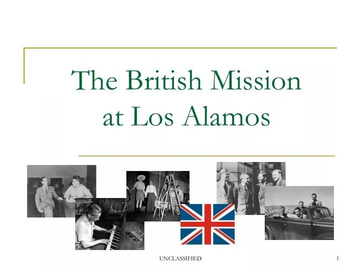 the british mission at los alamos