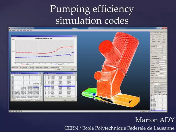 pumping efficiency simulation codes